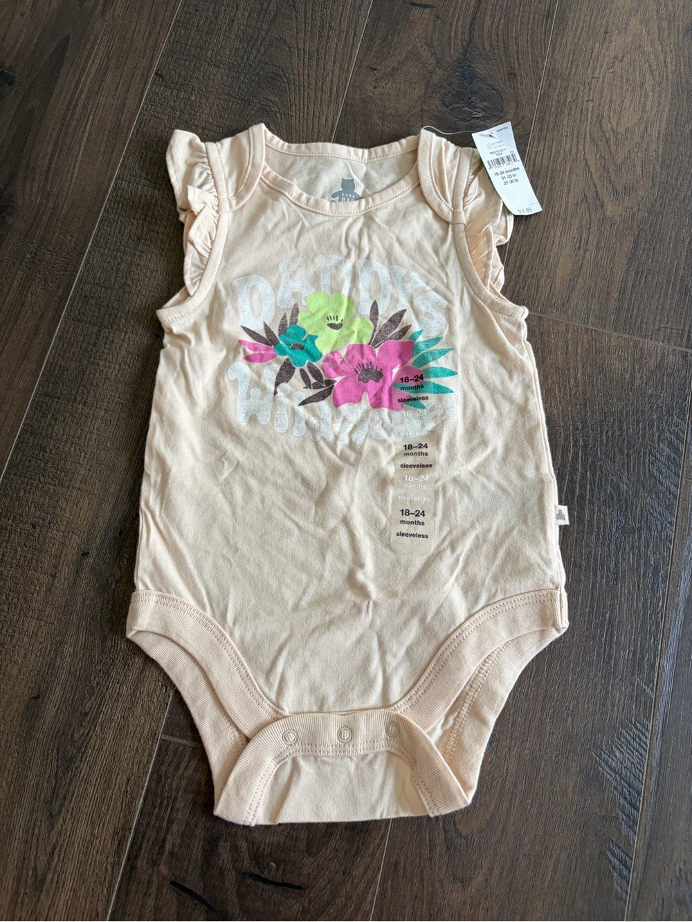NWT GAP Sleeveless Floral Ruffle Bodysuit
